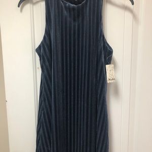 NWT Mudd Velvet High Neck Dress